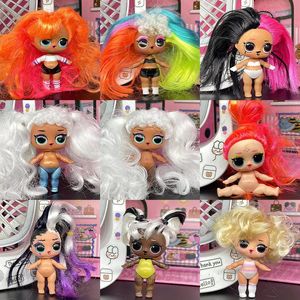 Dolls 2023 Original Hair Transplant Naked 8cm Children's Play House Toys Christmas Birthday Gift 231130