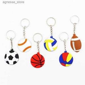 Schlüsselanhänger Lanyards Kreativer Schlüsselanhänger Fußball Baseball Basketball Volleyball Strandball Rugby Schlüsselanhänger Kleines Geschenk R231201