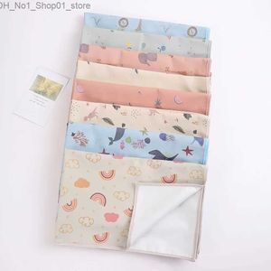 Changing Pads Covers Baby Diaper Mat Soft PU Waterproof Leak Proof Washable Newborn Urine Pad Changing Pad Liners Reusable Picnic Travel Mats Q231202