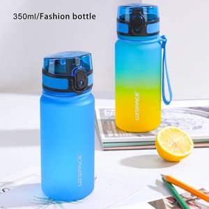 Tumblers 350ML Sport Water Bottle With Time Marker Girl Kids Portable Leakproof Ecofriendly No Smell Tritan Plastic Drinkware A Free 231130