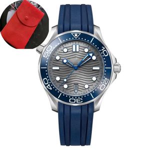 Mens Watch Designer يشاهد OMG جودة عالية 300 متر 007 حزام مطاطي 42 مم AAA Wristwatch 2813 AAA الياقوت الأصلي مقاوم للماء مع شعار