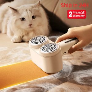 Annan hushållsorganisation 2023 Portable Electric Lint Remover Double Headed Fuzz Pellet Machine Wireless Sweater Shaver Tar bort kläder 231130