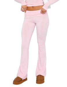 2023 Modne spodnie damskie spodnie Solid Flare Elegancki ładunek spodni Legginsy Spodnie Y2K Swee Streetwear Low Slim Fit