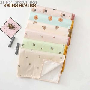 Changing Pads Covers Waterproof Baby Diaper Changing Pad Reusable Newborn Print Pads Washable Breathable Infant Changing Mats Cover for Crib Cradles Q231202