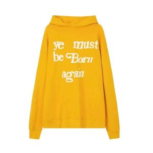 Sweater Hoodies Suit CPFM Mens Womens Fashion Repers Designer Hoodie Warm Hooded Streetwear Pullover Ye Must Be Born Again Letter Printed Hip Hop 99