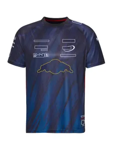 Мужские футболки 2023 F1 Racing Team Team Jersey Fort Fort Formula 1 Специальная футболка для гонщиков.