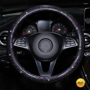 Steering Wheel Covers Bling Starry Sky Colorful Car Protector Non-slip Cover For Women Girls Trendy Man 38CM 4 Colors