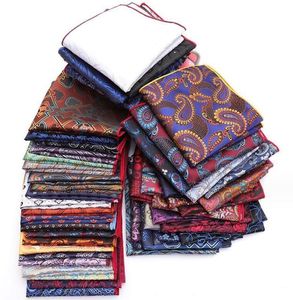 Näsduk man paisley blommor prick ficka fyrkantiga män paisley casual hankies för mäns kostym bröllop 25*25 cm