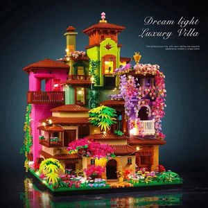 Weihnachten Spielzeug liefert 7080PCS Mikropartikel Magic Castle Sakura Haus Bausteine Landschaft Villa Montieren Diamant Ziegel Spielzeug Weihnachtsgeschenke 231129