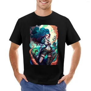 Men's Tank Tops AI Generated Art Pirate Princess Margot T-Shirt Anime T-shirts