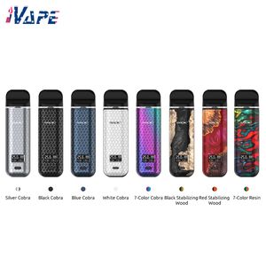 SMOK NOVO X Pod System Kit 25 Вт VW 800 мАч 2 мл постоянного тока MTL/сетчатый картридж 0,8 Ом Pod с воздушным кнопочным управлением и OLED-экраном