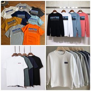 designer skjorta pata t skjortor herr tshirts bomull besättning nacke långa ärmar toppar tees bokstav tryck bomull thirt pullover varm tröja kvinnor toppar kläder