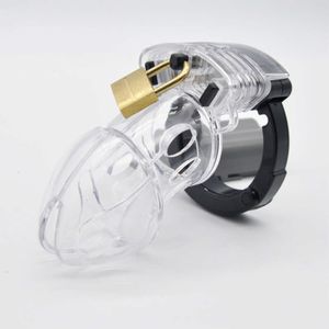 New CHASTE BIRD Best Price Plastic Male Chastity Device Cock Cage With Adjustable Cuff Penis Rings Lock Number Tags Adult Sexy Toys