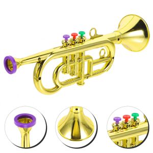 Teclados Piano Horn Kids' Brinquedos Duráveis Plaything Stage Performance Ferramentas Imitação Instrumentos Musicais Trompete Modelo Presentes Interessantes 231201
