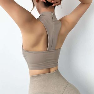 lu lu align lemon yoga vest sexy t back sport women gym fitness top bra shockproof training training下着スポーツウェアジョガー