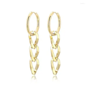 Dangle Earrings Multi-layers Metal Chain Drop Statement Women Gold Color Brincos Hollow Links Fashion Simple Personality Jewelry Gift