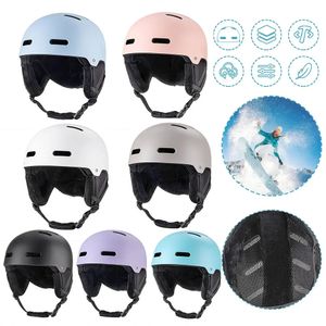 Ski Helmets Helmet IntegrallyMolded Antiimpact Skiing For Men Women Skateboard Snowboard Safety with Ear Protection 231130