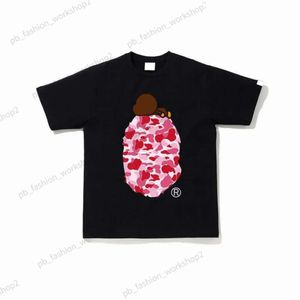 Bape Camisas Bape Camisetas Mens Camiseta Tendências Designer Casual Algodão Mangas Curtas Roupas de Luxo Rua Shorts Mangas Bapesta 109