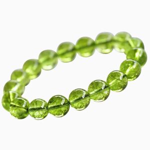 Chain Natural Peridot Bracelet Jewelry For Women Men Healing Gift Crystal Beads Green Olivine Gemstone Stone Strands AAAAA 8mm 10mm 231130