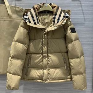 Designer Windbreaker Down Jacket Inverno Mulheres Couro Preto Marrom Parkas Manga Longa Hoodies Zipper Mulheres Senhoras Jaqueta Carta Xadrez Clássico Z6