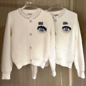 Knit top womens sweater fashion letter beaded cardigan knitted Sweater women designer sweaters coat short long sleeve knitwear