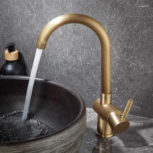 Bathroom Sink Faucets Tuqiu Antique Kitchen Faucet 360 Swivel Rotating Mixer Tap Fashion Brass Copper And Cold