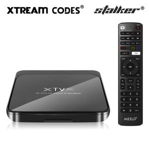 MEELO PLUS XTV Pro Stalker Smart Tv Box Android 9.0 Amlogic S905X3 XTREAM Codes Set Top Box 4K 2G 16G Dual Band 5G Wifi BT Media Player