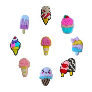 Shoe Parts Accessories Cartoon Cute Charms For Clog Sandals Icecream Pink Kawaii Pvc Decoration Jibz Drop Delivery Otap3 BJ