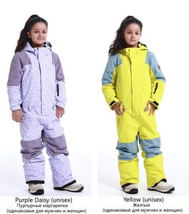 Andra sportvaror Barn S Jumpsuit Ski Wear Snow Sower Snowboarding Clothing 10K Windsectoat Waterproof Winter Outdoor Costumes Boy S and Girl S 231201