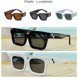 Offs Beyaz Moda Lüks Çerçeveler Güneş Gözlüğü Marka Erkek Kadınlar Güneş Gözlüğü X Çerçeve Gözlük Trendi Hip Hop Square Sunglasse Spor Seyahat Güneş Gözlükleri N1E1
