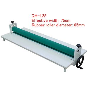 Laminating Machines QHL28 75cm Width Cold Roll Laminator Lamination Film Machine Plasticizer Fits Poster Painting A3 A4 Paper 1pc 231130