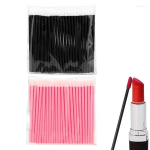 Pincéis de maquiagem 200pcs portátil Lip Gloss escova higiênica varinhas aplicadores de longa duração confortável cerdas macias cosméticos