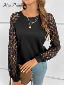 Kadınlar Tişörtlü Kesik Kesildi Kadınlar İçin Uzun Kollu Üst Koyu Siyah Oduk T-Shirt Sakulakları 2023 Bahar Sonbahar Tee Street Giyim