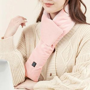 Scarves Winter Warm Scarf Electric Heating Unisex Neck Protection For Washable Windproof Cold-resistant Smooth Solid Color