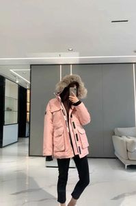 Мужские пуховые парки Bney Putian Big Goose Down Jacket Canada 08 Same Expedition Style Мужские женские ветрозащитные ветрозащитные и теплые средней длины