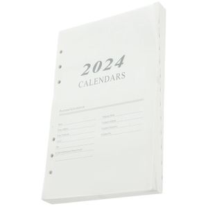 Anteckningar Do List 6 Rings Insert 2024 English Agenda Book Page A5 Pocket Notepad Daily Planner Loose-Leaf 231201