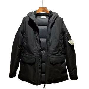 Winter Warm Down Jacket Designer Hooded Puffer Fashionable Topstoney Couple Fashion Jacket Solid Color Down Clothing Street Versatile Puffer Jacket