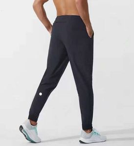 LL masculino jogger calças compridas esporte yoga outfit secagem rápida cordão ginásio bolsos sweatpants calças masculinas casual cintura elástica fitness maré current666