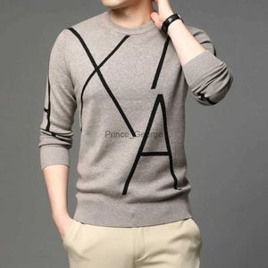 Męskie swetry 2023 Nowa marka modowa Knit High End Designer Winter Wool Pullover Czarny sweter dla mężczyzny Cool Autum Casual Jumper Mens Clothinglf231114l2402
