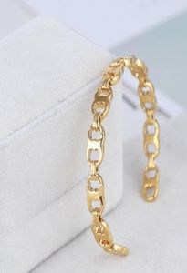Real GoldPlated Brand Bracelets Bangle Cuff Letter Fashion New For women for girl3203834