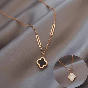 Designer de jóias pingente colar 4/quatro folhas trevo colar banhado a ouro para womengirl presente casamento alta qualidade