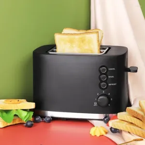 صانعي الخبز 1PC كلاسيكي Toaste 900W 2 شريحة محمصة 1.5 