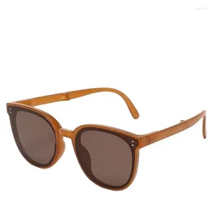 Sunglasses Fold For Women Men 2023 Fashion Vintage Square Oversized Frame Sun Glasses Ins Trending Shades UV400 Eyeglass