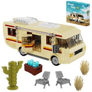 Suprimentos de brinquedos de Natal Breaking Bad Car RV Veículo Building Blocks Set Creative House Camper Van 432 Pcs DIY Brick Toys para Crianças Presentes de Natal 231130