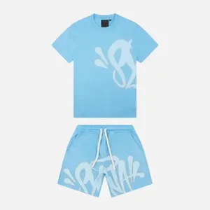 Syna World Track Suit Men's Tracksuits Synaworld Y2K Suit Tracksuit Mens Hip Hop Letter Print Syna T Shirt Shorts Two Piece Set Clothing Men Women Sports Set 4175