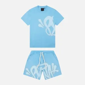 Syna World Track Suit da uomo trackuit maschile synaworld y2k tuta da pista da pista per lettere hip hop stampare syna shorts shorts a due pezzi abbigliamento uomo donna set sportivo 4175