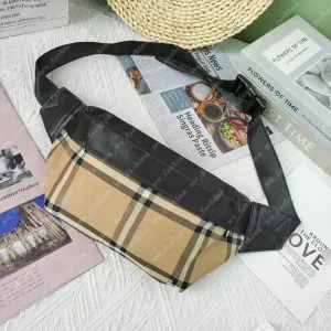 Tasarımcı Bel Paketleri Klasik Ekose Bel Belleri Designer Fanny Pack Seri Bag Kadın Erkek Paketleri Naylon Bumbag Erkekler Fannypack Kadın Kemer Çantası Göğüs Çantaları 231215D