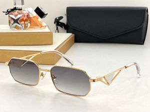 Diseñadores Gafas de sol Hombres y mujeres A53V Moda Pasarela al aire libre Estilo Anti-ultravioleta Beach Drive UV400 Gafas Gafas Marco cuadrado de metal con caja