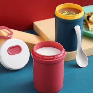 Tumblers copo de água espessamento micro-ondas selado copos de sopa com tampa caneca de café da manhã portátil resistente ao calor canecas de acampamento presente