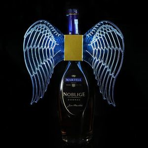 Wings Bottle Lights LED Strobe Baton, szampańska Light Light Flash Stick Bottle Bottle Lampa do baru Party Club (niebieski)